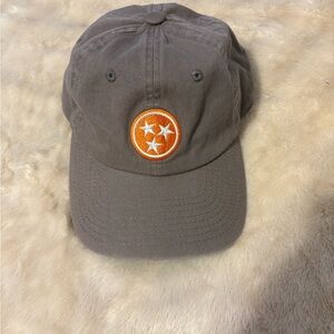 Gray Cap with Orange Tri-Star Emblem
